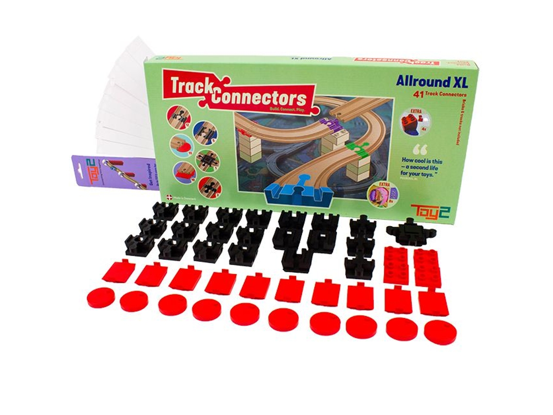 Conjunto De Construção De Trilhos De Trem Toy2 Allround Set Xl Com Extras Pacote De Expansão