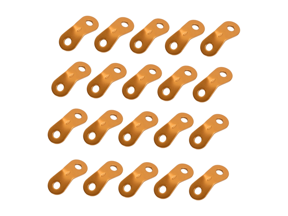 Ajustador de Corda Alumínio Resistente 20pcs Ouro