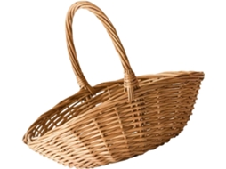 Cesta De Frutas De Vime Trançado À Mão Com Alça Para Transporte, Ideal Para Cozinha, Piquenique E Decoração.
