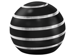 2026 juguete Giratorio Antiestrés Con Bola de Metal para Adultos, Color Negro.
