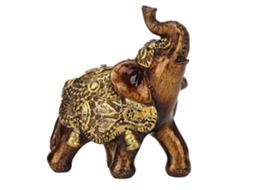 Console Tv Decorativa Elefante Resina Madeira
