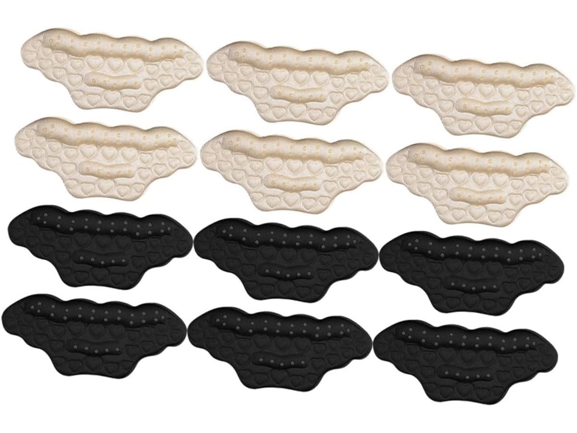 Conjunto De 6 Pares Protetores Calcanhar Adesivos, Antiderrapantes E Resistentes Ao Desgaste, Para Sapatos E Saltos