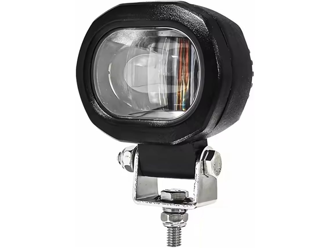 Refletor Led De 10w Para Empilhadeiras, Holofote De Alumínio Com Luz Advertência, Vermelho, 12-80v