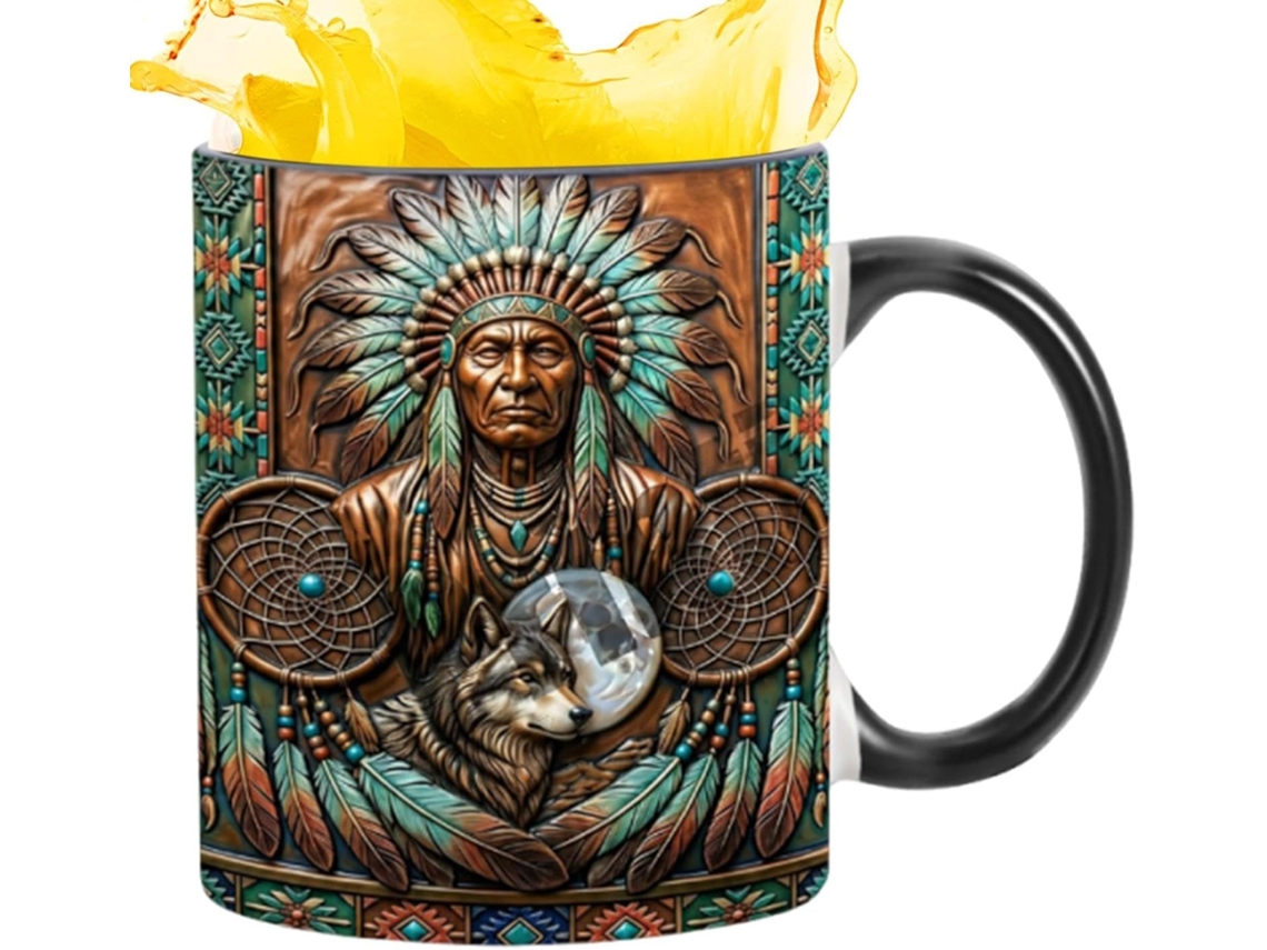 Caneca Térmica Decorativa De 350ml Com Alça.