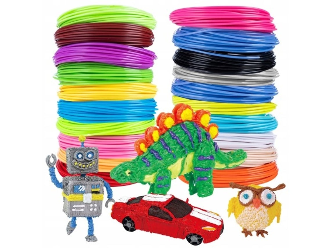 3D Caneta Impressão Inteligente 3Dblb para Brinquedos para Crianças 3M X 20 Cores Pla/Abs-Rosa