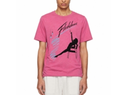 Rockinstone Flashdance Silhouette Chainpull Retro Pink Heather T-shirt Size:m
