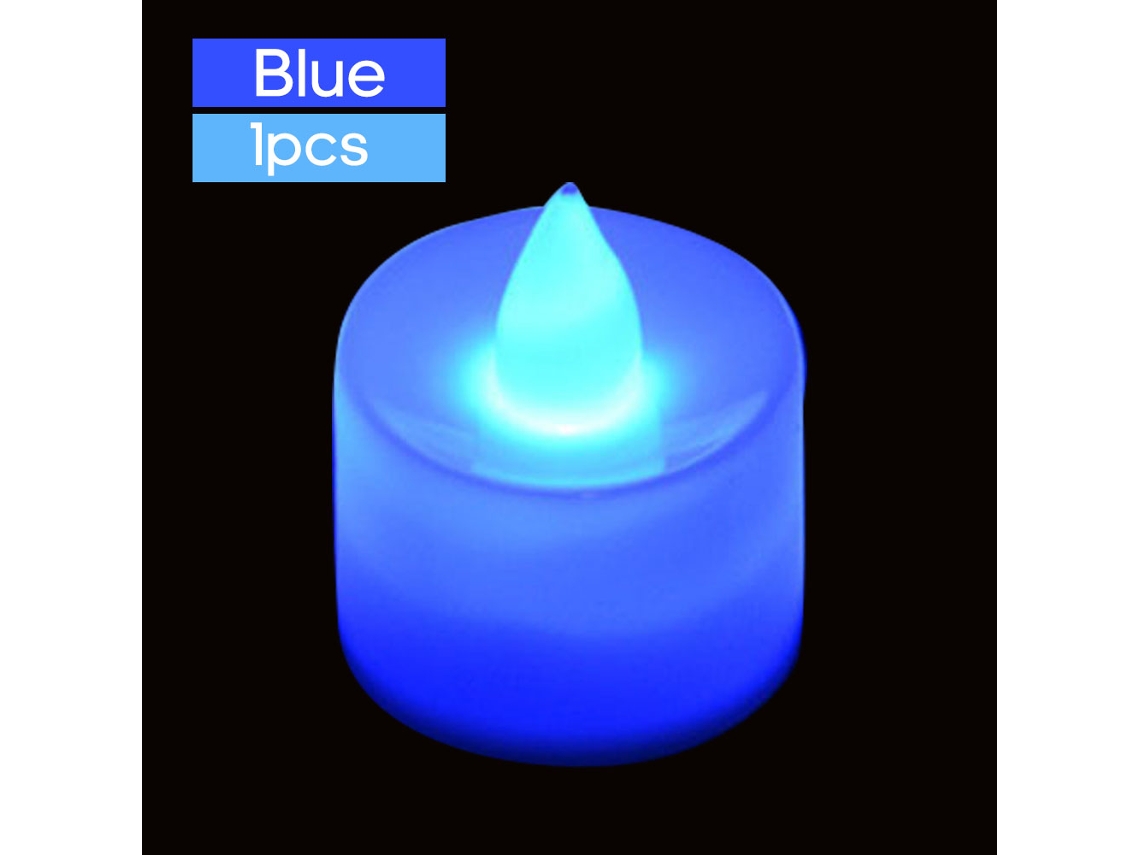 Vela Eletrônica De Led (luz Azul Simulada) Eoocoo