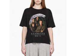 Rockinstone Stargate Cast And Gate Black Adult T-shirt Size:s