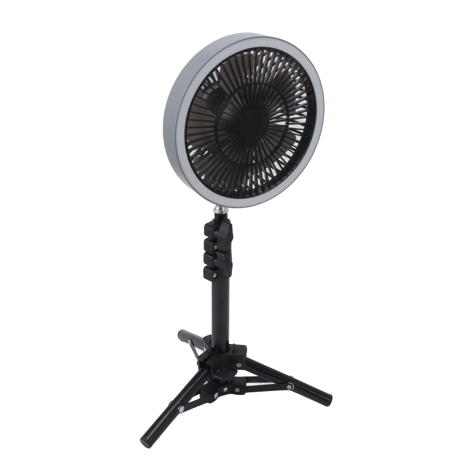 Ventilador de Chão Portátil 10000mah Recarregável Via Usb com Oscilação Ajustável MDUG (cinza Claro)