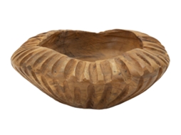 Porta Objetos Geris Em Teca Reciclada Cm Ø 19x8