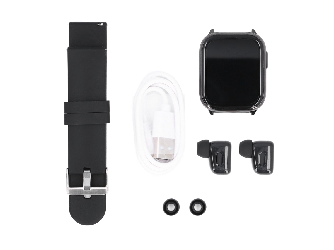 Relógio Inteligente EOOCOO com Fones Bluetooth, tela sensível ao toque e monitor esportivo