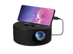 Mini projetor portátil compacto para celular, sem fio e com qualidade HD Brilvibera