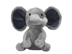 Elefante de Pelúcia Carinhoso da Ats, Macio e Confortável para Crianças, Decoração para Casa, Cinza