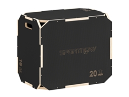 Plyo box 3 em 1 com aberturas, madeira, preto BTFORUS