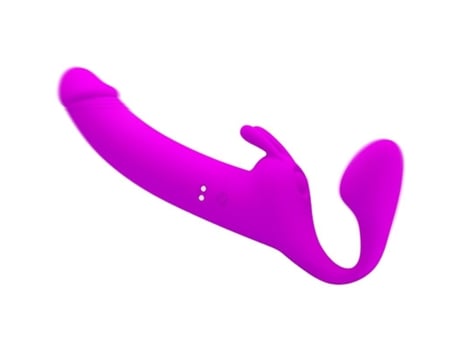 Pretty Love - Dildo Strap-on Zanini Sem Arnês 10 Vibrações Roxo