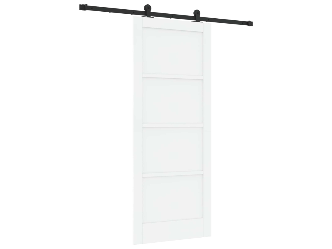 Porta Deslizante Branco e Preto 83 X 202 Cm MAISON EXCLUSIVE