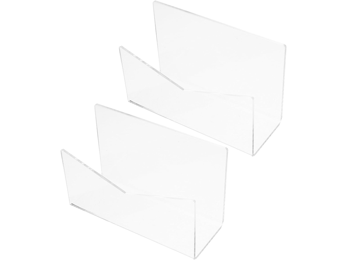 Organizador de Correspondência Mesa em Acrílico Transparente Amosfun, Suporte Multiuso para Exibir Documentos