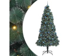 Conjunto 1 Árvore De Natal Artificial Vidaxl Verde Plástico (240 Cm)