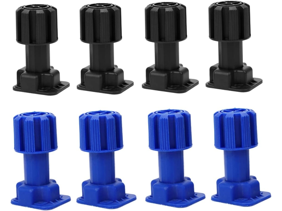 Mipcase Conjunto De 8 Pés Suporte Ajustáveis E Resistentes Para Móveis Cozinha Sapateiras