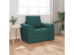 Vidaxl Sofá-cama Verde Escuro 98 X 71 X 83 Cm Tecido