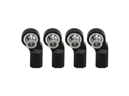 Mali 4pcs Extremidade de Vara de Controle de Carro Rc M3 Alumínio Aço para Axial Scx10 1/10 Modelo Preto