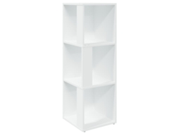 Corner Cabinet, Corner Cabinets Vidaxl Branco Madeira Processada (33 X 33 X 100 Cm)