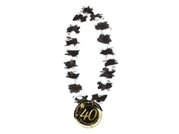 Colar GUIRCA 40 Anos Preto E Branco