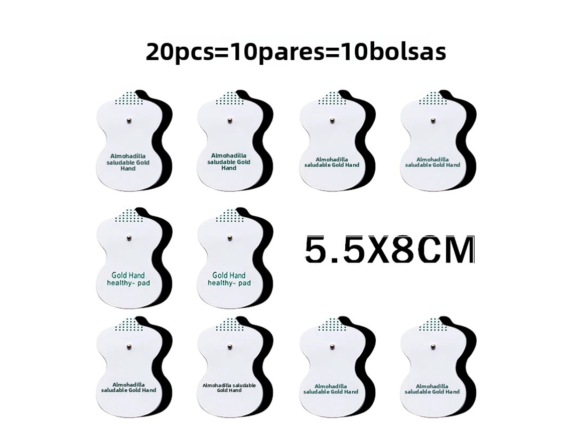 Adesivo de Gel Autoadesivo para Terapia de Massagem por Pulso Tens MDUG (5,5 X 8 Cm, 20 Unidades)