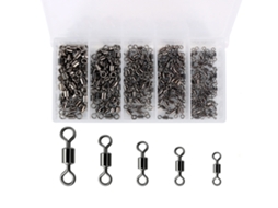 Conector de Linha de Pesca Rotativo Inox 200pcs