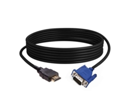 Cabo adaptador de áudio HDMI para VGA HD de 10 m para PC de mesa e monitor LCD (Slowmoose)