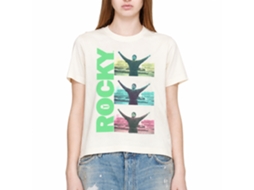 Rockinstone Rocky Movie Triple Victory Solid Natural Adult T-shirt Size:s