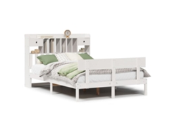 Bookcase Bed, Bookcase Beds Vidaxl Branco Madeira De Pinho (160 X 200 Cm)