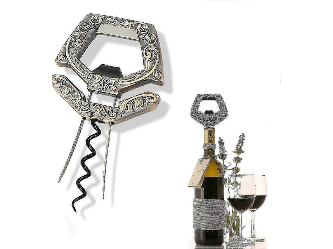 Abridor De Vinhos E Removedor De Rolhas 3 Em 1 Ah So Com Duas Pontas, Remove Rolhas De Vinho Antigas E Frágeis Com Facilidade, Para Apreciadores