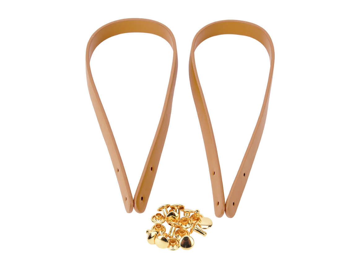 Alça Couro Diy 65cm Bege Bd207