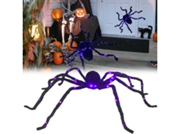 Primerox aranha Gorda Brilhante Decorativa Halloween para Decoração de Jardim Casa Festa