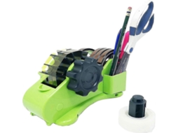 Dispensador De Fita Adesiva Semiautomático Para Mesa Com Capacidade Vários Rolos E Cortador Manual.