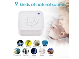 Máquina De Ruído Branco Para Bebês Sonoros Reproduz 9 Sons Crianças Dormirem Db Aquaforge