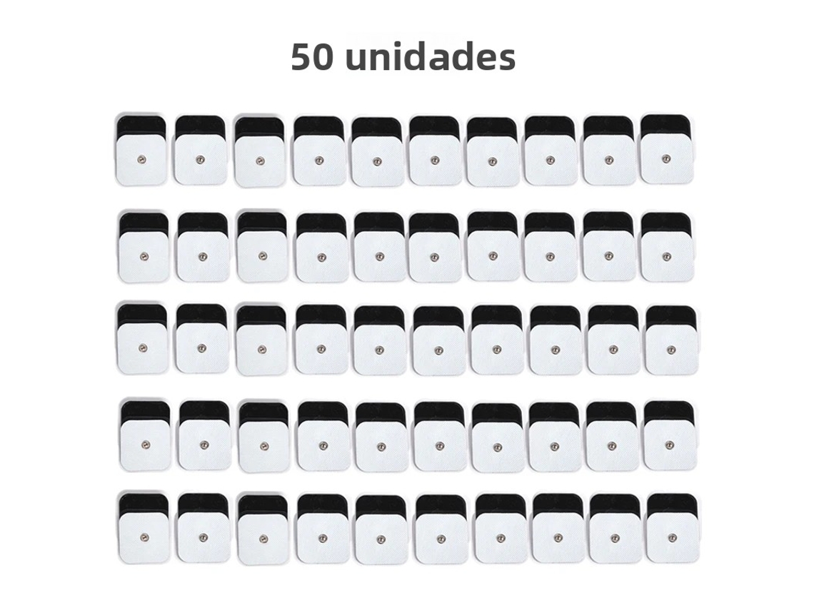 (50 Unidades, 5x5cm Brancas) Eletrodos De Contato, Almofadas De Gel Autoadesivas Tipo Botão De 5*5cm Para Emagrecimento.