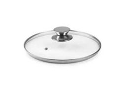 Botão Inoxidável Tampa de Panela de Vidro 20 Cm Prateadoibili