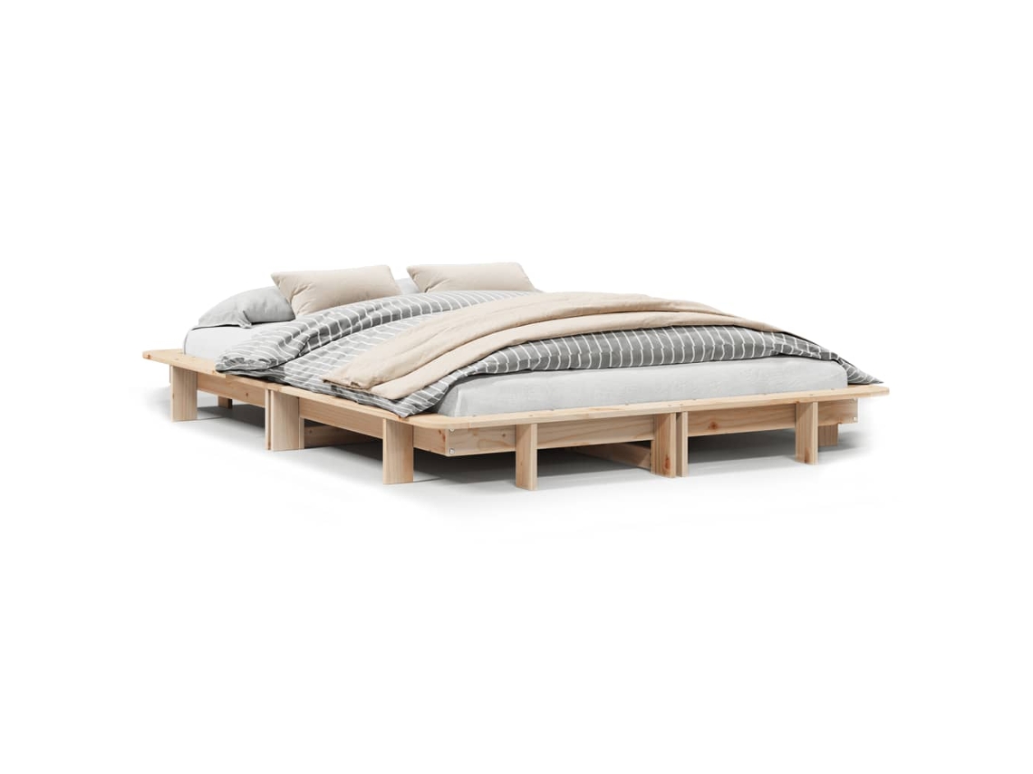 Cama Sem Colchão 120x190 Cm Madeira de Pinho Maciça MAISON EXCLUSIVE