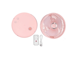 Ventilador portátil dobrável telescópico com cabeça rotativa 120° para casa escritório outdoor rosa S/MARCA