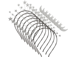 De 8 Tiaras Em Formato De Estrela Nuobesty Para Meninos E Meninas, Adornadas Com Lantejoulas E Decoradas Com Pó.