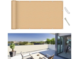 Tela De Privacidade, Guojun, 50 X 300 Cm, Hdpe, 220 G/m², Respirável, Resistente Aos Raios Uv, Para Varanda
