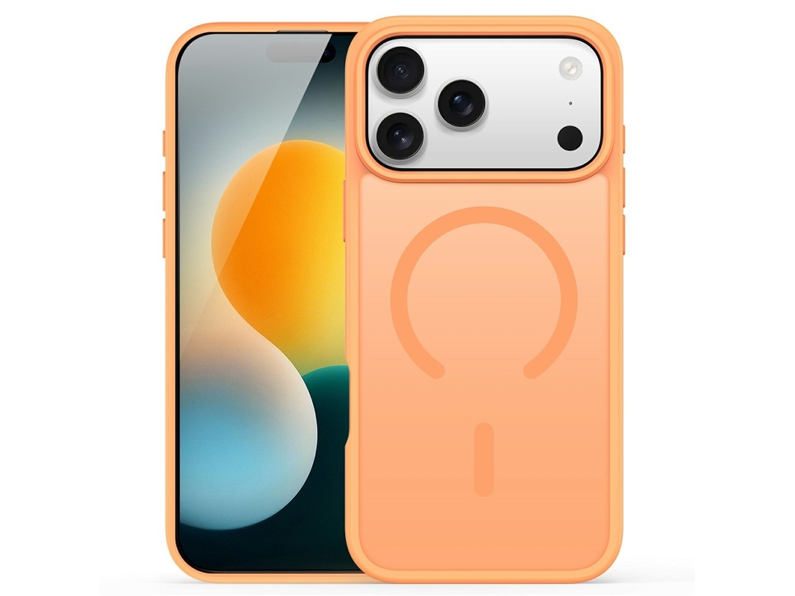 Capa Com Acabamento Fosco Dux Ducis Para Iphone 17 Pro Yind Series - Laranja