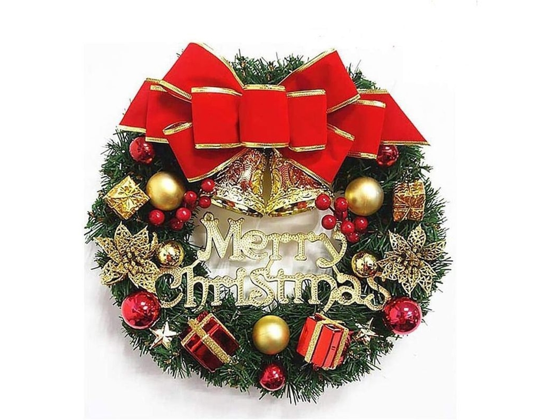 Guirnalda De Natal Decoração Para Porta Pendente Exterior Adorno De Árvore De Natal