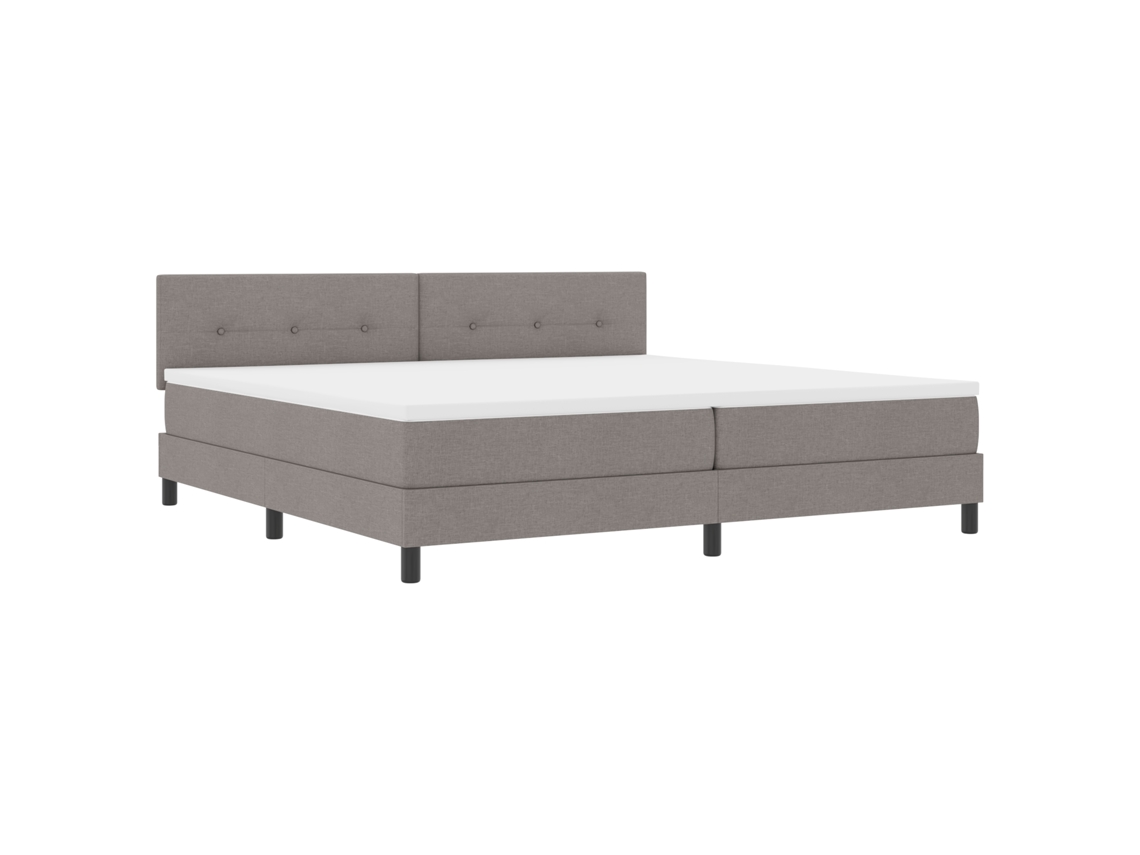 Cama Bocinza Claro Com Colchão Tecido Vidaxl Cinzento-claro Fabric (200x200 Cm)