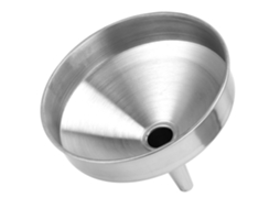 Funil De Aço Inoxidável Grande Diâmetro, Longa Vida Útil, Superfície Lisa E Resistente A Riscos, Cor Prata 15cm