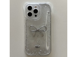 Correia Casa Laço Para Iphone 15 Pro Pele Sintética