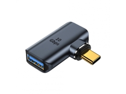 Adaptador Usb-c Macho Para Usb-a Fêmea 90° 10gbps, Rápido E Compacto