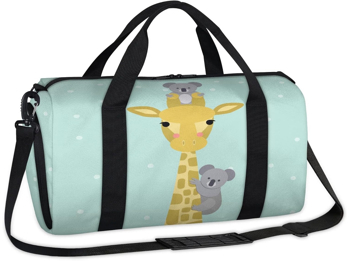 Bolsa Girafa Coala 45x21x23cm Tecido Poliést. S/MARCA